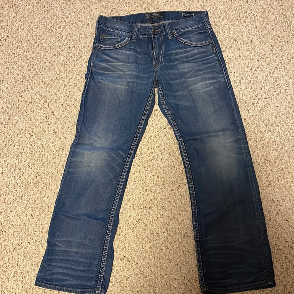 Men’s Silver Jeans. “Zac” fit. Size 34x32